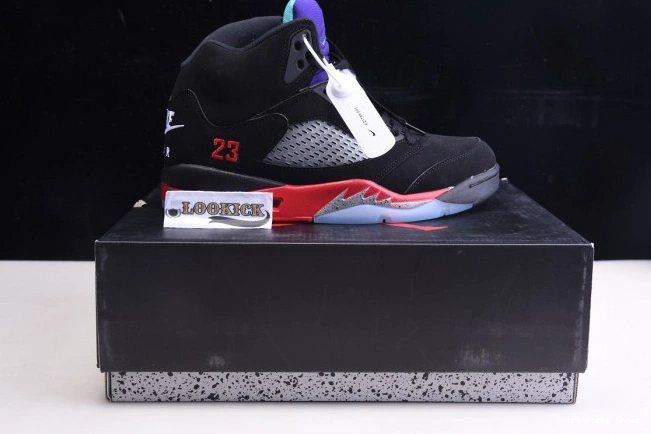 1st Kicks Jordan Top Air 5 CZ1786-001 3 0704